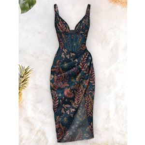 Averie Flowery Print On Cobalt Blue | Halley